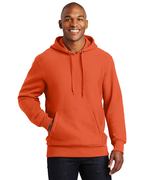 Sport-Tek F281 Men Super Heavy Weight Pullover Hooded Sweatshirt Orange at bigntallapparel