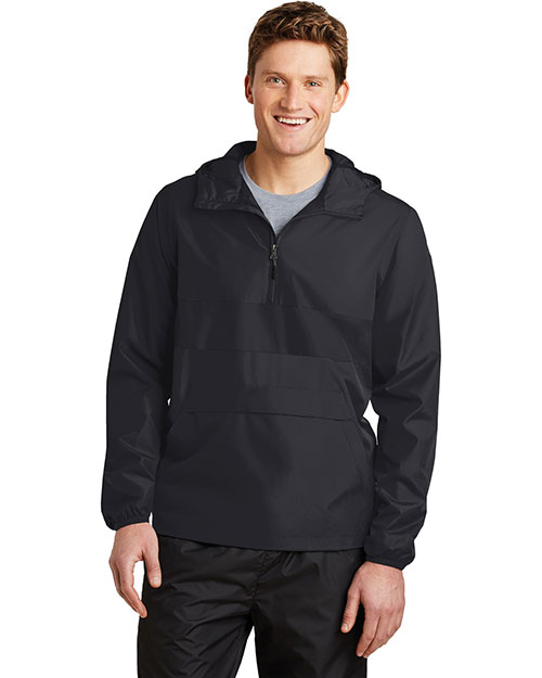 Sport-Tek Zipped Pocket Anorak. JST65