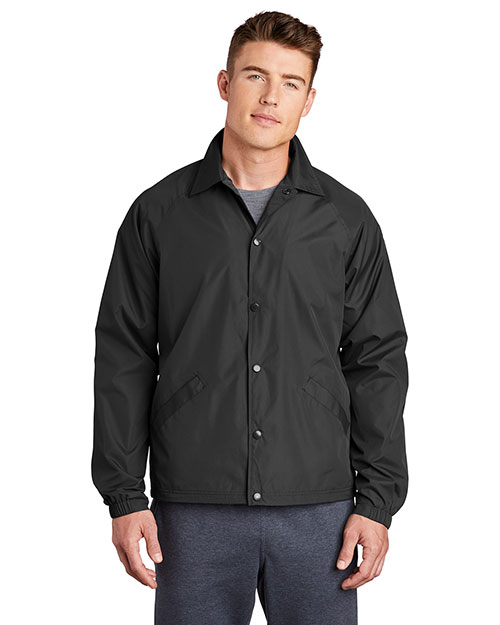 Sport-Tek JST71 Men Sideline Jacket Black at bigntallapparel