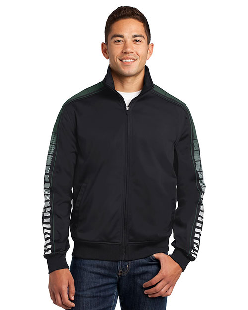  Sport-Tek Dot Sublimation Tricot Track Jacket. JST93