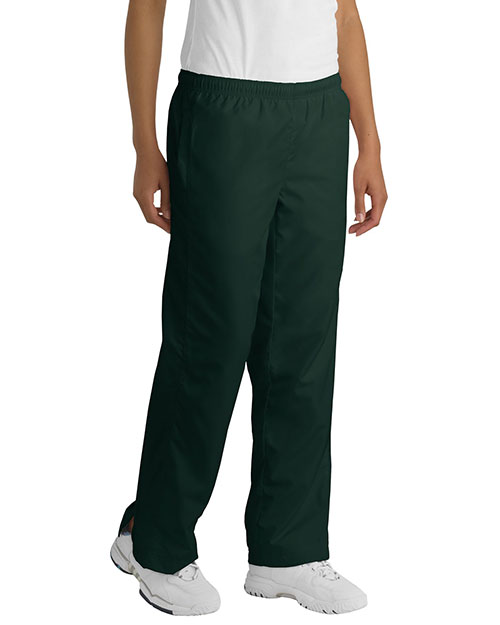 Sport-Tek LP712 Women 5-In-1 Performance Straight Leg Warm-Up Pant Dark Green at bigntallapparel