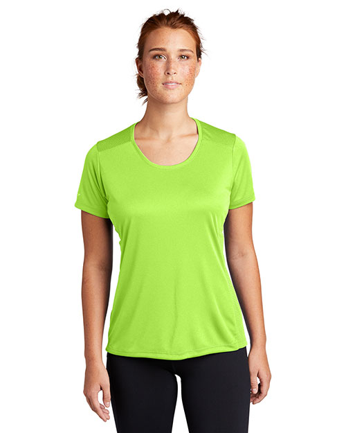 Sport-Tek Ladies PosiCharge Elevate Scoop Neck Tee. LST380