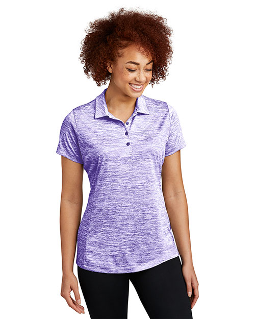 Sport-Tek Ladies PosiCharge Electric Heather Polo. LST590