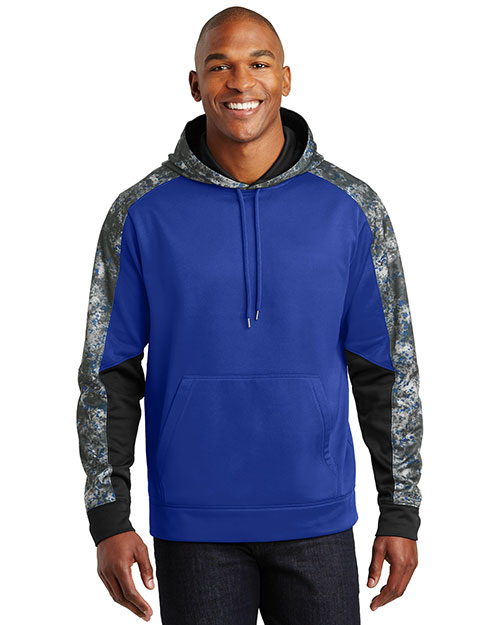 Sport-Tek Sport-Wick Mineral Freeze Fleece Colorblock Hooded Pullover. ST231