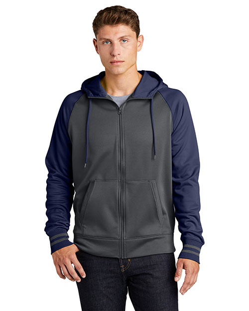 Sport-Tek Sport-Wick Varsity Fleece Full-Zip Hooded Jacket. ST236