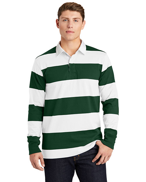 Sport-Tek Classic Long Sleeve Rugby Polo. ST301