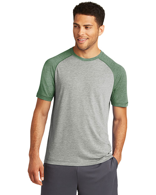 Sport-Tek PosiCharge Tri-Blend Wicking Raglan Tee. ST400