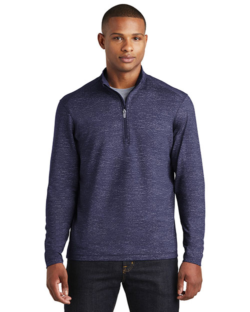 Sport-Tek Sport-Wick Stretch Reflective Heather 1/2-Zip Pullover. ST855