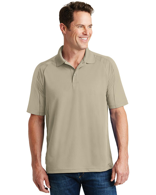 Sport-Tek T474 Men  Dri Mesh Pro Sport Shirt Sandstone at bigntallapparel