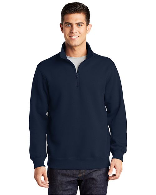 Sport-Tek TST253 Men Tall 1/4zip Sweatshirt True Navy at bigntallapparel