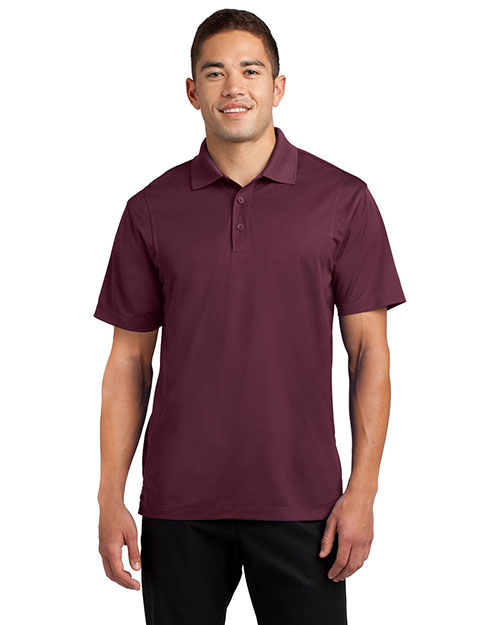 Sport-Tek TST650 Men Tall Micropique Sportwick Polo Maroon at bigntallapparel