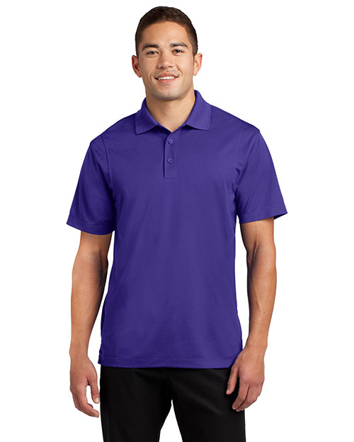 Sport-Tek TST650 Men Tall Micropique Sportwick Polo Purple at bigntallapparel