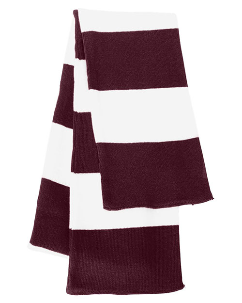Sportsman SP02 Rugby-Striped Knit Scarf