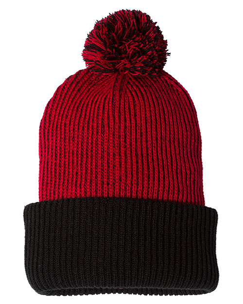 Sportsman SP70 12" Knit Speckled Pom-Pom Beanie