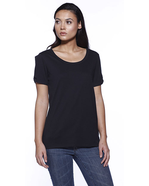 StarTee ST1414  Ladies' CVC Twist Sleeve Top