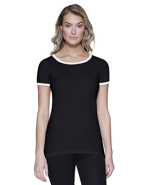 StarTee ST1431  Ladies' CVC Ringer T-Shirt