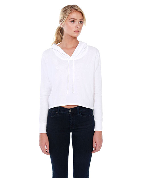 StarTee ST1490  Ladies' CVC Cropped Hoodie T-Shirt