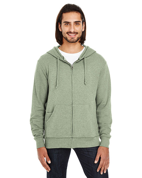 Threadfast Apparel 321Z Men Unisex Triblend French Terry Full-Zip