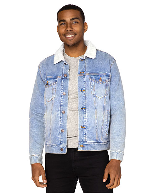 Threadfast Apparel 372J Unisex Sherpa-Lined Denim Jacket