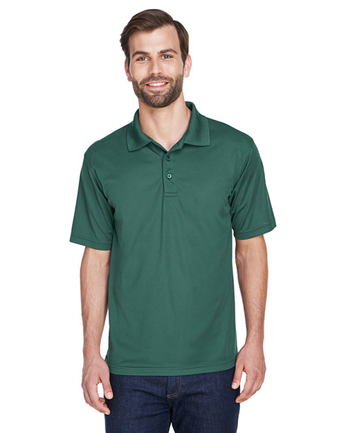 Ultraclub 8210 Men Cool & Dry Mesh Pique Polo Forest at bigntallapparel