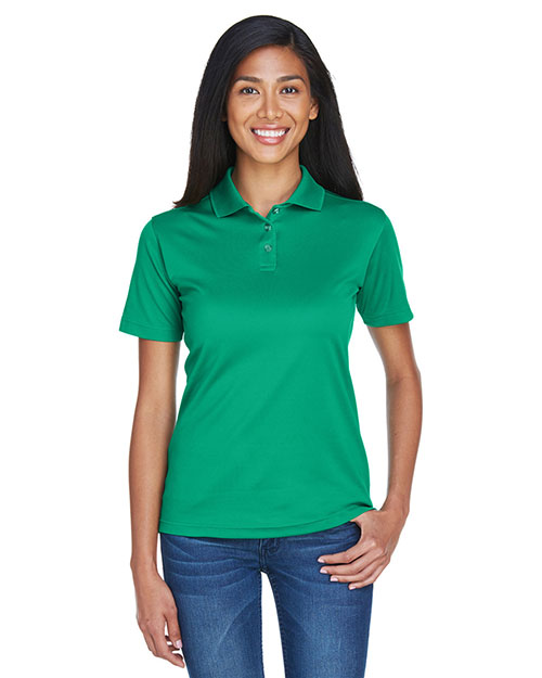 Ultraclub 8404 Women Cool & Dry Mesh Sport Polo Kelly at bigntallapparel