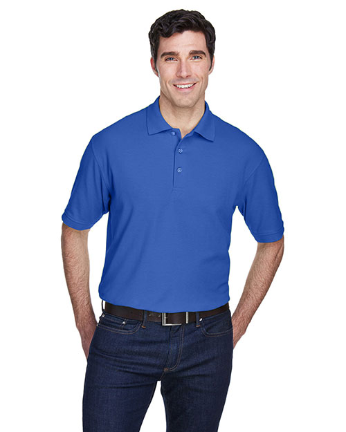 Ultraclub 8540 Men Whisper Pique Polo Royal at bigntallapparel