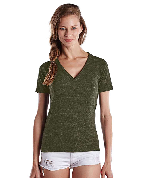 US Blanks US2228  Women's V-Neck Overdyed Tee