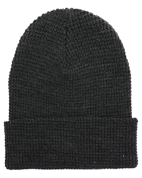 YP Classics 2501KC  Waffle Cuffed Knit Beanie