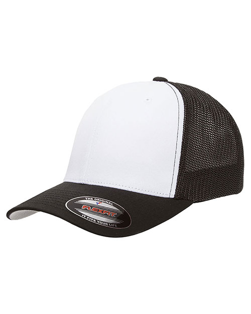 Yupoong 6511W  Flexfit Trucker Mesh with White Front Panels Cap