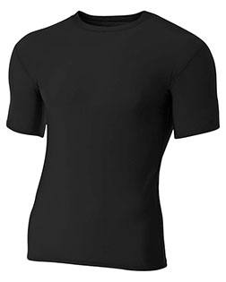 A4 N3130 adult Polyester Spandex Short Sleeve Compression T-Shirt