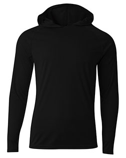 A4 N3409  Men's Cooling Performance Long-Sleeve Hooded T-shirt