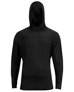 A4 N3524  Unisex Airflex Long-Sleeve Scuba Neck Hooded T-Shirt