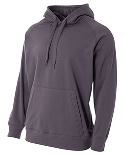 A4 N4237  Men's Solid Tech Fleece Hoodie