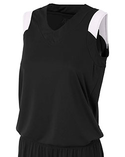 A4 NW2340  Ladies' Moisture Management V Neck Muscle Shirt at Bigntall Apparel