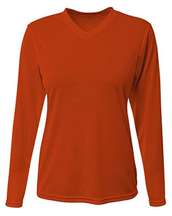 A4 NW3425  Ladies' Long-Sleeve Sprint V-Neck T-Shirt