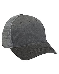 Adams EN102  Pigment-Dyed Twill & Mesh Trucker Cap