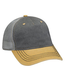 Adams EN102  Pigment-Dyed Twill & Mesh Trucker Cap