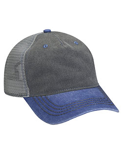 Adams EN102  Pigment-Dyed Twill & Mesh Trucker Cap