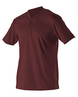Alleson Athletic 522MM Baseball Two Button Henley Jersey