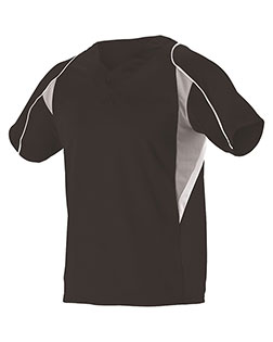 Alleson Athletic 529  Two Button Henley Baseball Jersey