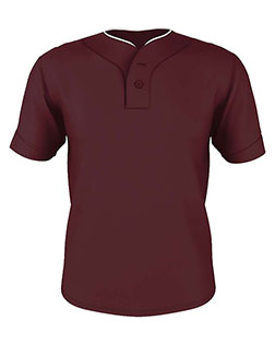 Alleson Athletic 52MTHJ Two Button Mesh Baseball Jersey With Piping