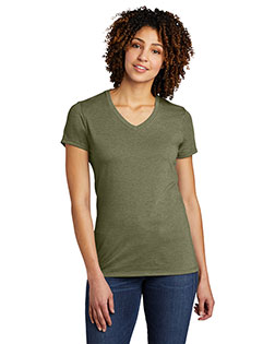 Allmade Women's Tri-Blend V-Neck Tee AL2018 at BigNTallApparel