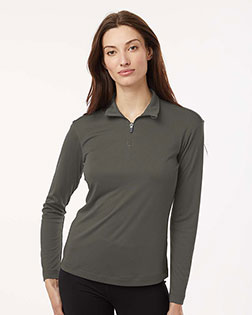 AllPro 41870L Women's Pro-Lock Performance Quarter-Zip Pullover At BigNTallApparel