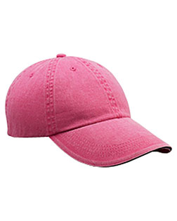 Anvil 166 Unisex Sandwich Trim Pigment-Dyed Twill Cap
