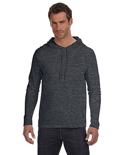 Anvil 987AN Men Ringspun Long-Sleeve Hooded T-Shirt at BigNTallApparel