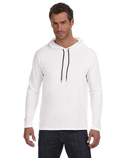 Anvil 987AN Men Ringspun Long-Sleeve Hooded T-Shirt at bigntallapparel