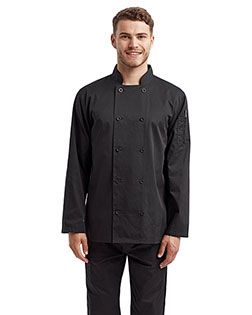 Artisan Collection by Reprime RP657  Unisex Long-Sleeve Sustainable Chef's Jacket