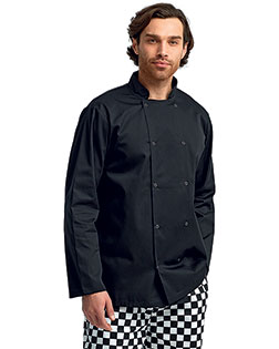 Artisan Collection by Reprime RP665  Unisex Studded Front Long-Sleeve Chef's Jacket