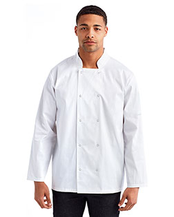 Artisan Collection by Reprime RP665 Unisex Studded Front Long-Sleeve Chef's Jacket