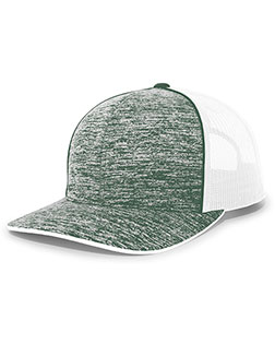 Augusta Sportswear 106C  Aggressive Heather Trucker Snapback Cap